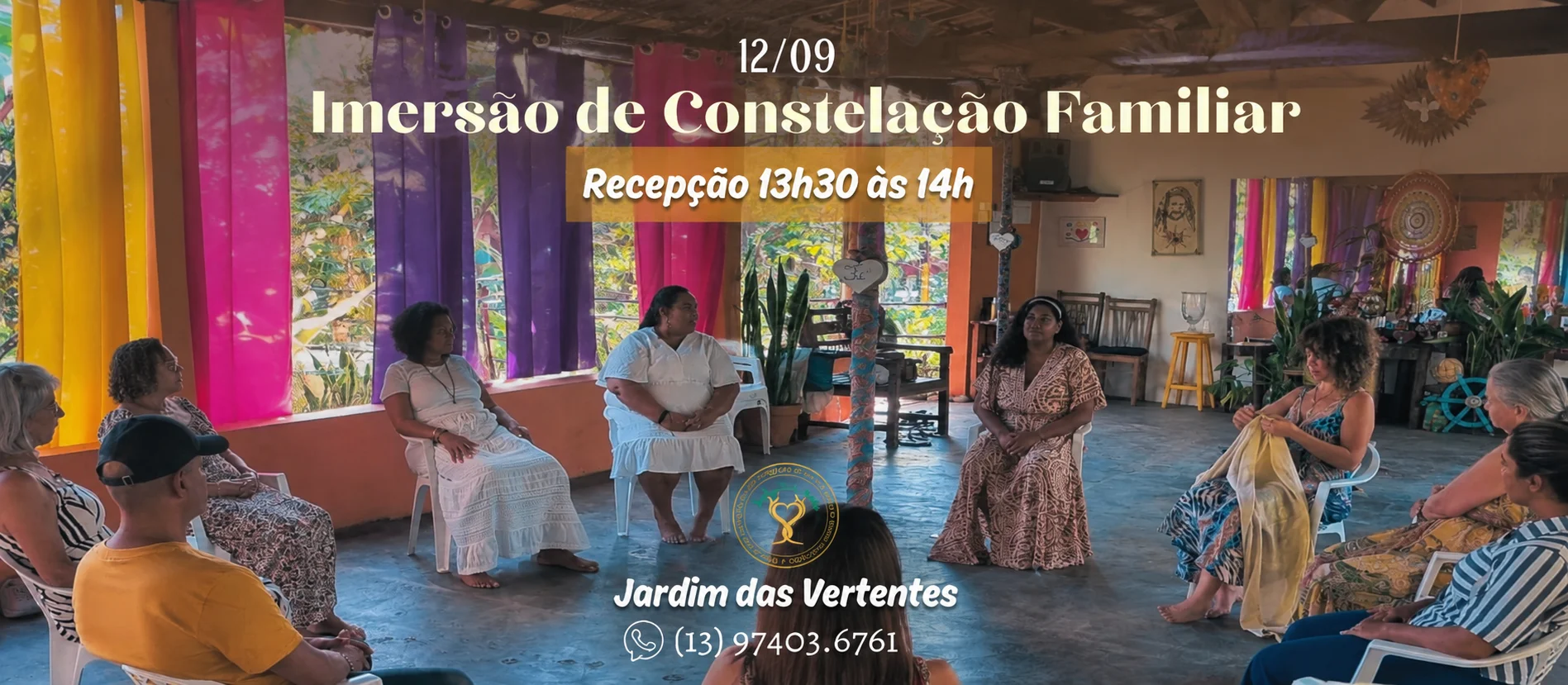 Cronograma de atividades no espaço Jardim das Vertentes